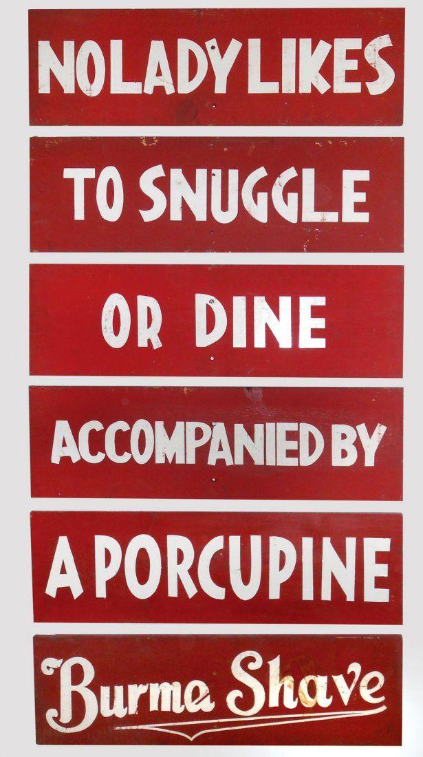 Burma Shave Logo - Burma Shave roadside signs- -Signs appeared in 