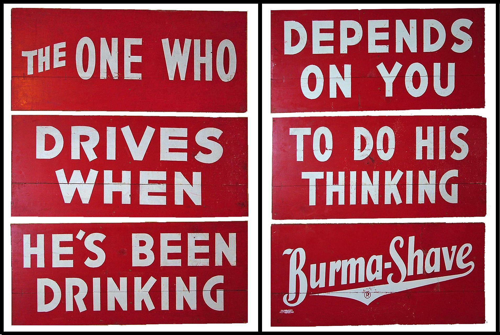 Burma Shave Logo - Burma-Shave Advertising Signs | National Museum of American History