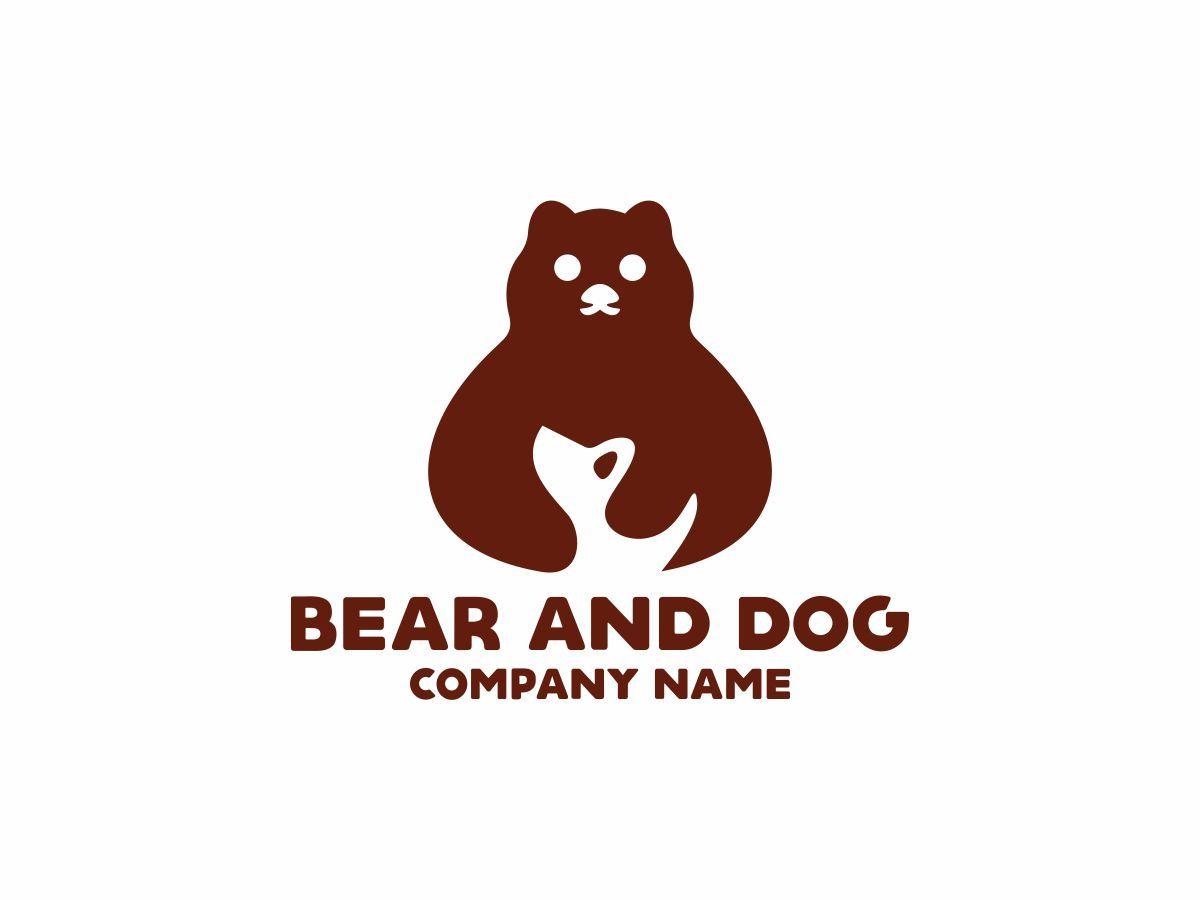 Maroon Dog Logo - Bear and Dog Logo Template #74581