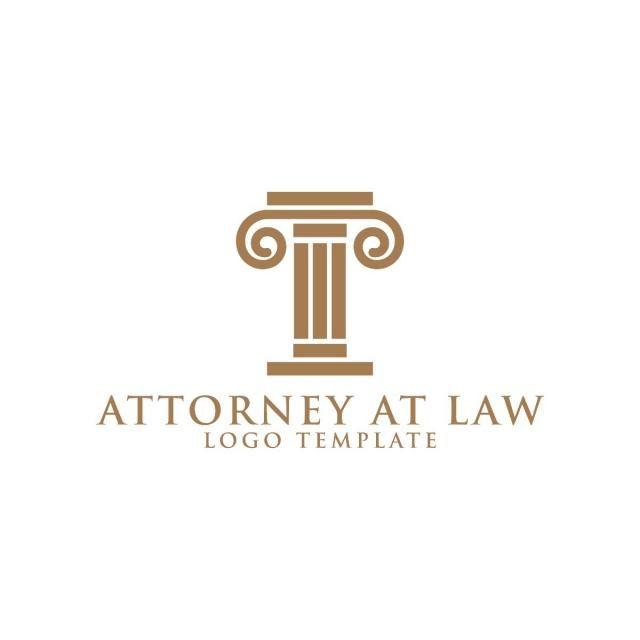 Law Logo - Pillar element attorney at law logo design Template for Free