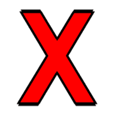 Red X Logo - Red X logo - Roblox