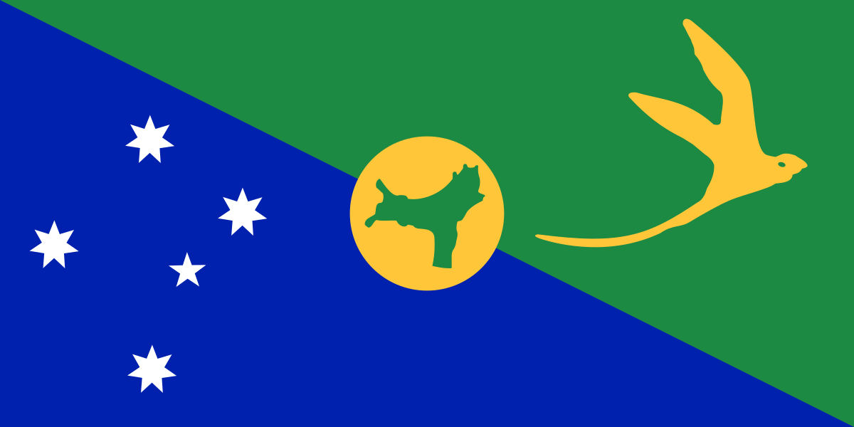 Blue Green and Yellow Logo - Flag of Christmas Island