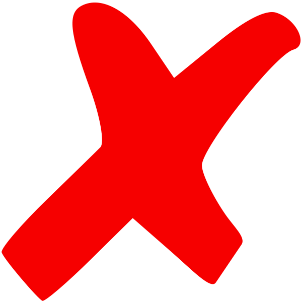 Red X Logo - Red x.svg