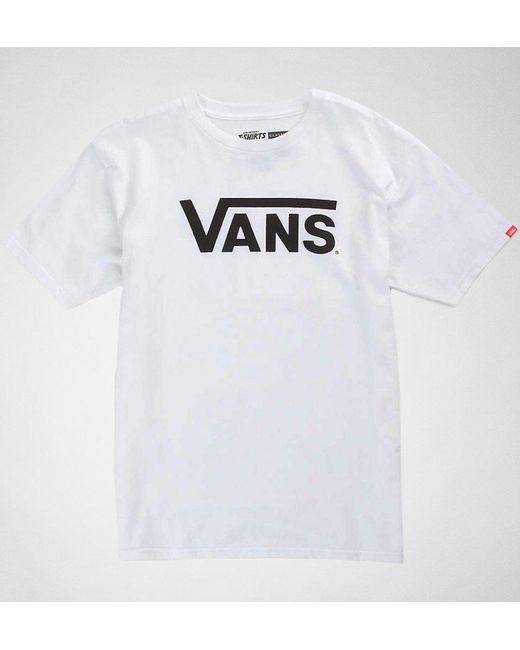 White Vans Logo - Vans Logo T-shirt In White Vgggyb2 in White for Men - Save ...