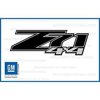 Chevy Z71 Logo - Chevy Silverado Z71 4x4 decals stickers Black Blackout