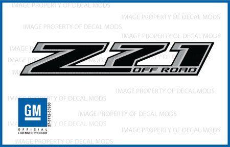 Z71 Logo - Amazon.com: Chevy Silverado Z71 Offroad Truck Black & Gray Stickers ...