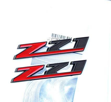 Chevy Z71 Logo - Yoaoo®2x OEM Matte Black Z71 Emblem Badges 3D for GM