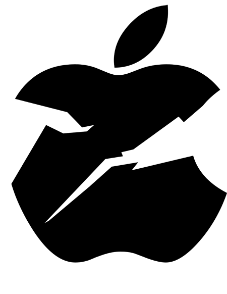 Cracked iPhone Logo - apple-logo-broken | High Street Computers