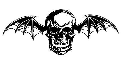 Avenged Sevenfold Black and White Logo - Oracle 651 25 Black Deathbat Vinyl Wall Decal Avenged