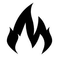 Black Flame Logo - Simple Black Flame Clipart. #Clipart #Flame #FlameIcon | Logo Design ...