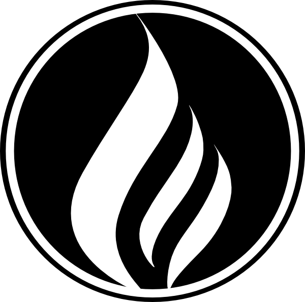 Black Flame Logo - Black Flame Icon Clip Art clip art online
