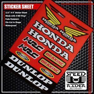 HRC Red Logo - MICRO SPONSOR STICKER DECAL HONDA RACING MAX BREAKING HRC CEMOTO ...