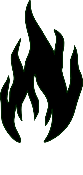 Black Flame Logo - Black Flame Clipart