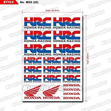 HRC Red Logo - Amazon.com: Kungfu Graphics HRC Honda Wings Micro Sponsor Logo ...