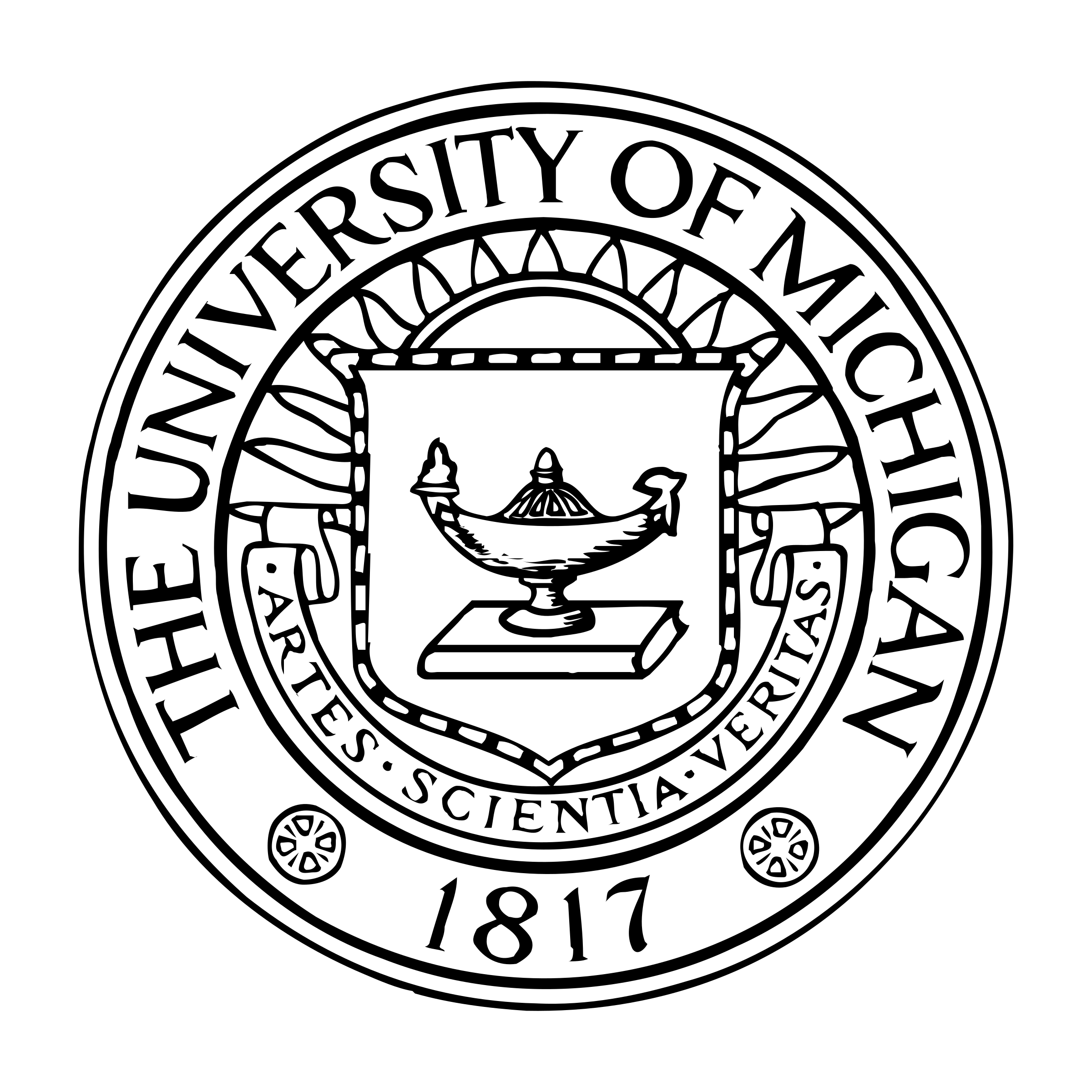 Black and White University of Michigan Logo - University of Michigan Logo PNG Transparent & SVG Vector - Freebie ...