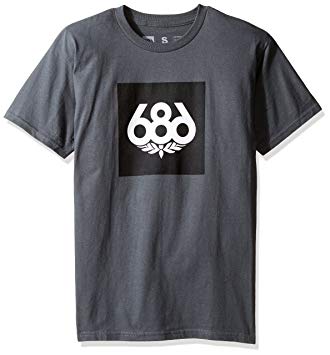 686 Clothing Logo - Gradient Knockout S T Shirt: Amazon.co.uk: Sports & Outdoors