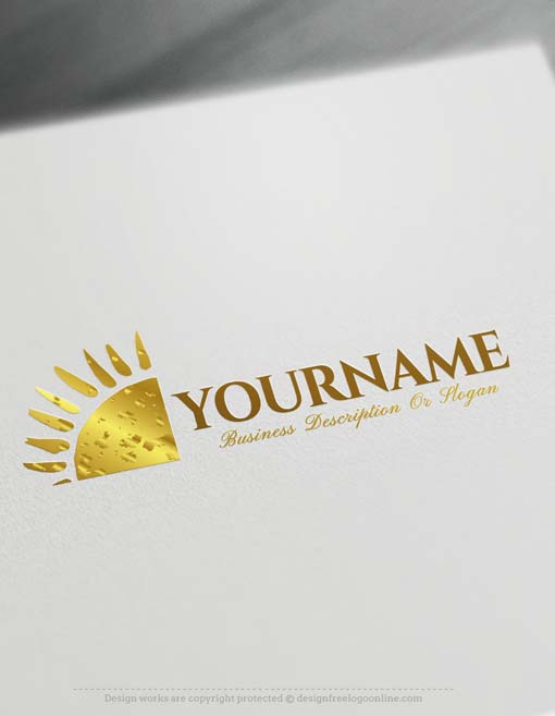 Golden Sun Logo - Create online golden sun Logo Design with Free Logo Maker