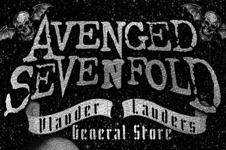Avenged Sevenfold Black and White Logo - Avenged Sevenfold brings pop-up to London