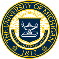 Black and White University of Michigan Logo - University of Michigan