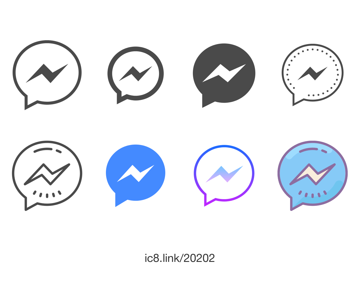 New Facebook Messenger Logo - Facebook Messenger Icon - free download, PNG and vector