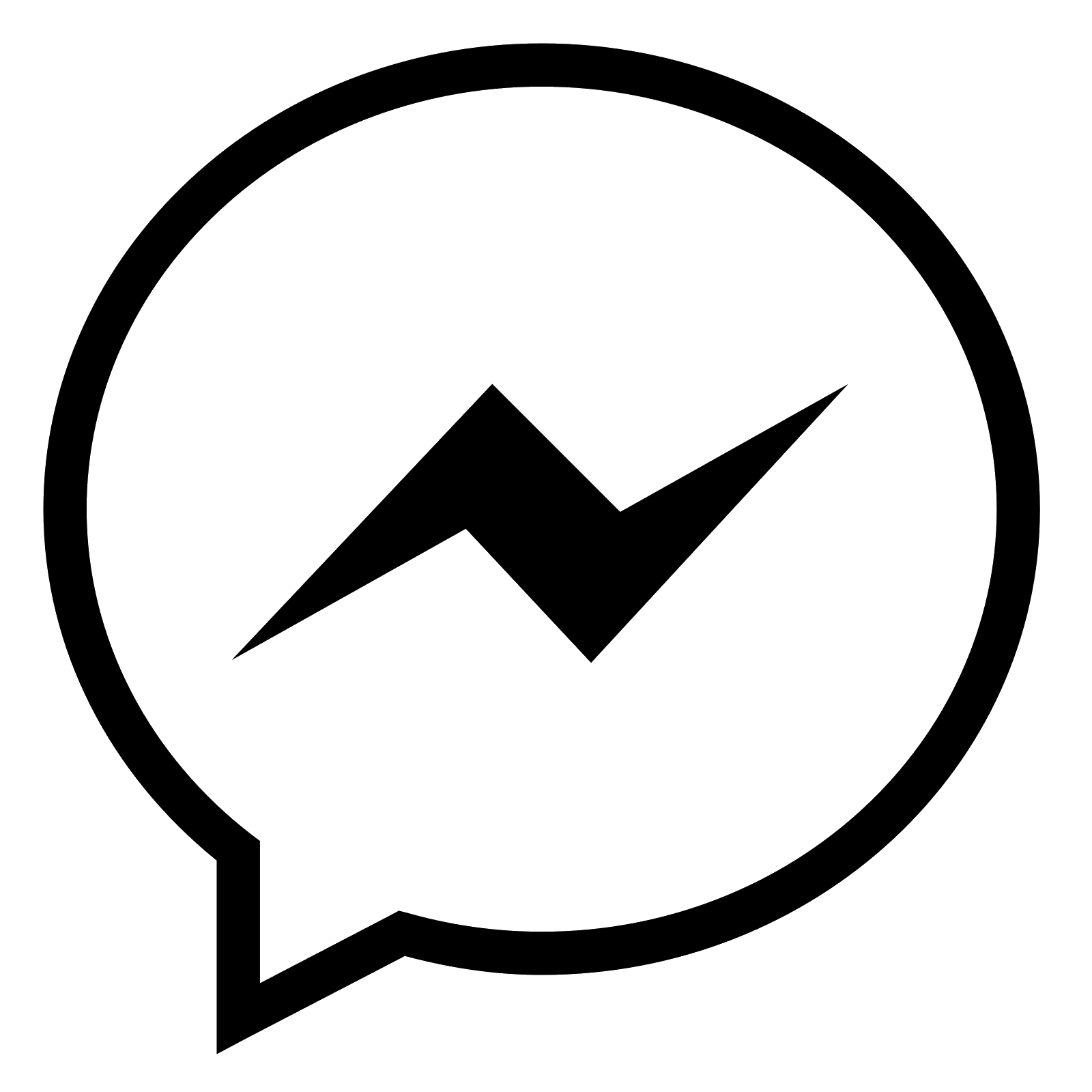 New Facebook Messenger Logo - Facebook messenger icon transparent 2018 : Kin coin offline wallet