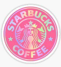Small Starbucks Logo - Pink Starbucks Logo Stickers