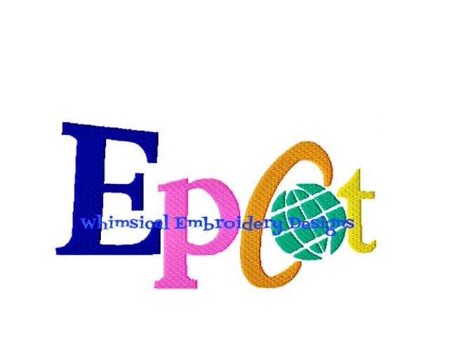 Magic Kingdom Logo - Epoct Magic Kingdom Logo Machine Embroidery Filled Design INSTANT