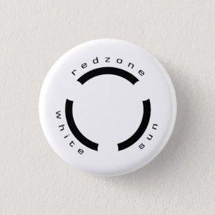 Red White Sun Logo - Sun Logo Badges & Pins