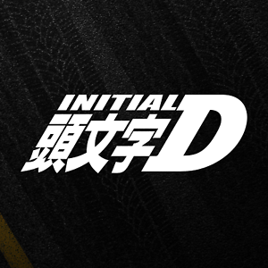 Black Japanese Logo - INITIAL D Sticker JDM Logo Decal Japanese Decal Drift Car Vinyl | eBay
