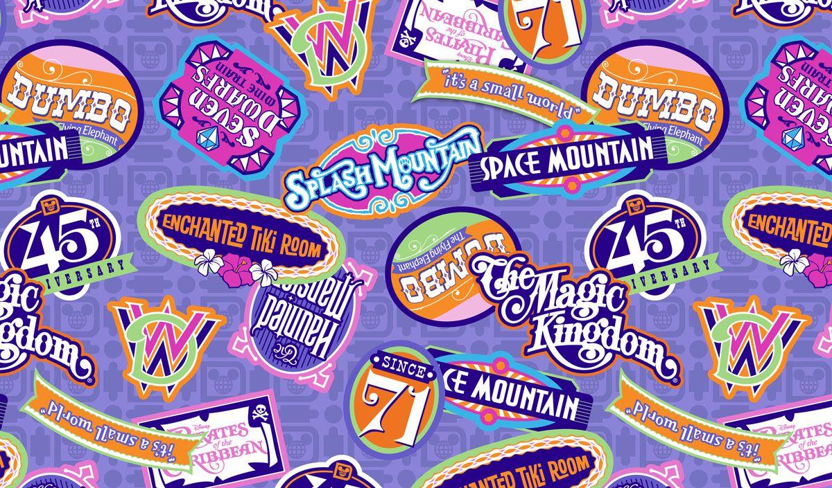 Magic Kingdom Logo - First Look at Magic Kingdom 45th Anniversary Merchandise Artwork ...