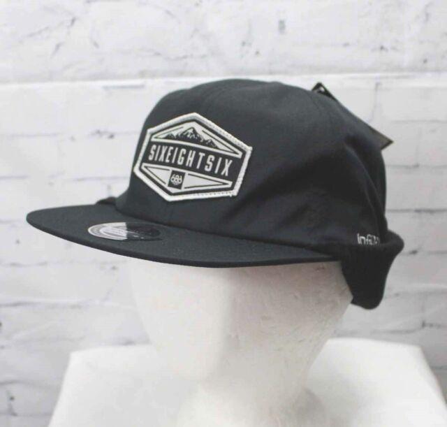 686 Clothing Logo - 686 Mens Hybrid Waterproof Hat Black One Size | eBay
