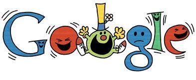 Funny Google Logo - Google Doodle for Roger Hargreaves birthday! Mr. Funny | Books books ...