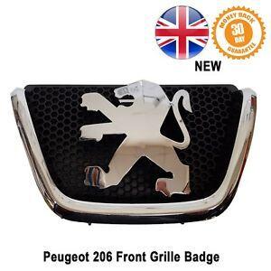 Peugeot Lion Logo - Peugeot 206 CC Front Grille Badge Emblem Lion Logo Bonnet 7810C5 New