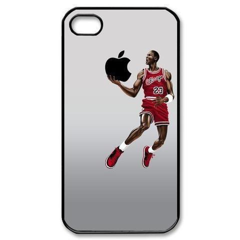 Jordan iPhone Logo - Michael Jordan dunking apple logo Case Cover For iPhone 4 4S 5 5S 5C ...