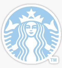 Blue Starbucks Logo - Starbucks Logo Stickers | Redbubble