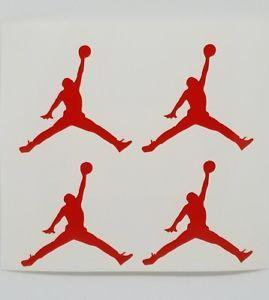 Jordan iPhone Logo - 4x Michael Jordan Air Jumpman IPHONE CELL Basketball Logo Vinyl