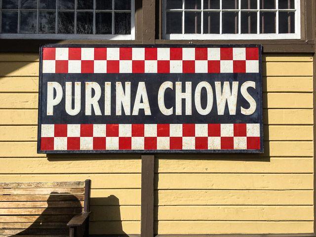 Purina Checkerboard Logo - Purina Chows Checkerboard Sign of the Day – Beyond the Creek