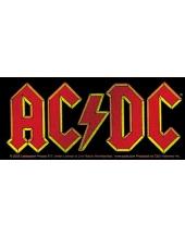 Small AC DC Logo - AC DC Logo Gold Metal Sticker