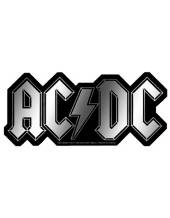 Small AC DC Logo - AC/DC Logo Gold Metal Sticker - Small