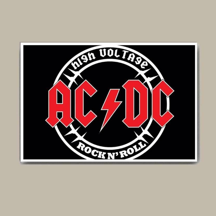 Small AC DC Logo - Ac Dc Superior Logo Wall Hang Fine Art Print - Abstract posters in ...