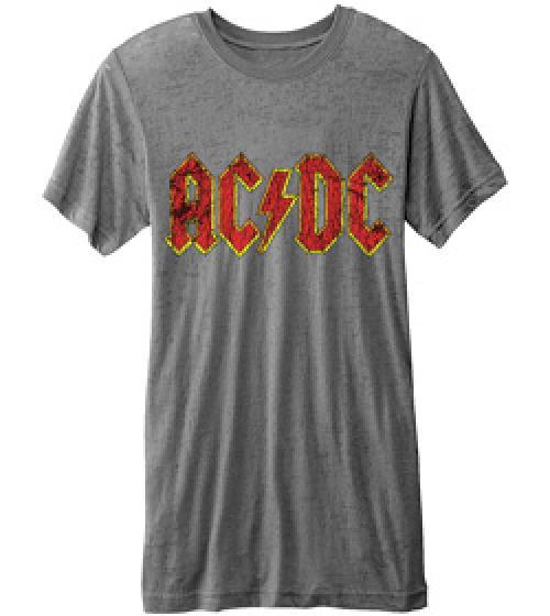 Small AC DC Logo - Guitar School 22 | AC/DC BURN OUT LOGO T SMALL