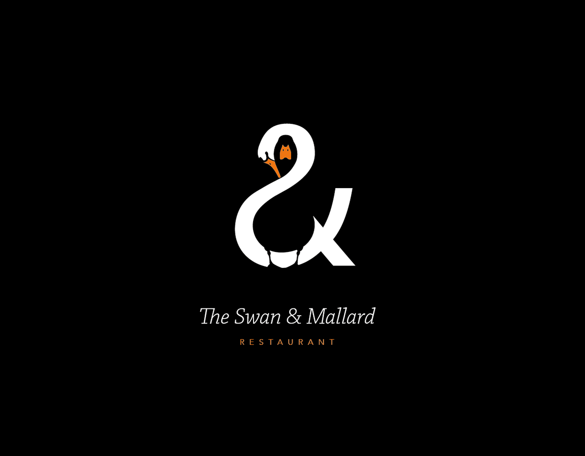 Duck Restaurant Logo - The Swan & Mallard