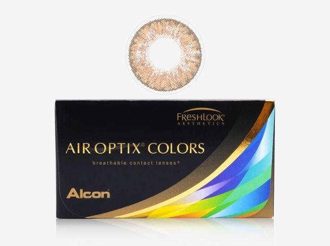 Honey-Colored Logo - Air Optix Colors. Honey Colored Contacts
