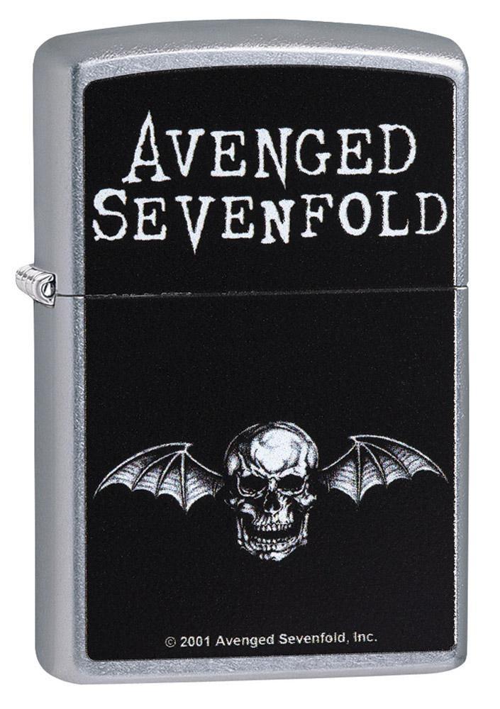 Avenged Sevenfold Black and White Logo - Avenged Sevenfold Bat Skull Chrome Windproof Lighter | Zippo.com