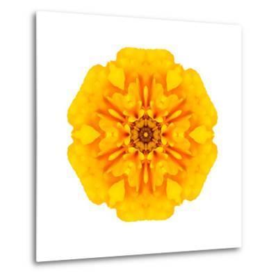 Concentric Marigold Logo - Yellow Concentric Marigold Mandala Flower Art Print by tr3gi | Art.com