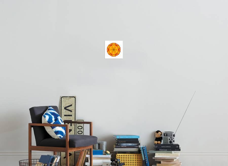 Concentric Marigold Logo - Orange Concentric Marigold Mandala Flower Prints by tr3gi at ...