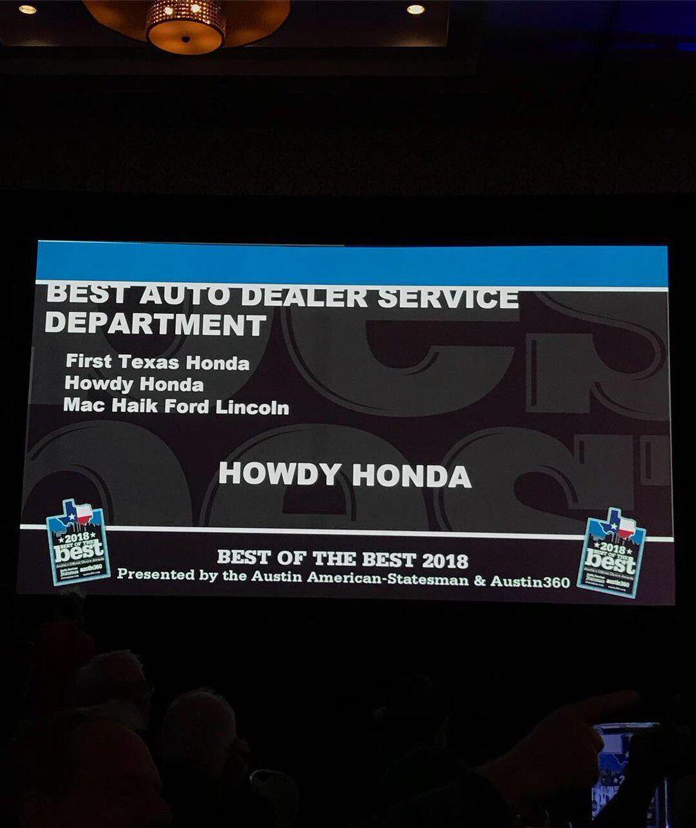 Howdy Honda Logo - Howdy Honda a night! Howdy Honda took home first