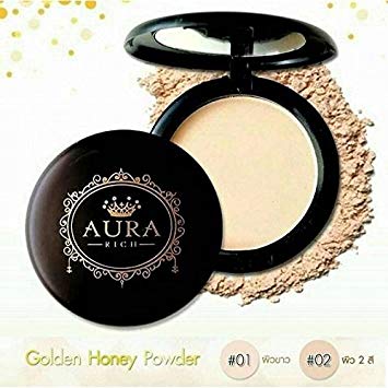 Honey-Colored Logo - Amazon.com : Aura Rich Honey Gold Face Powder SPF35 PA++ #02 for two ...
