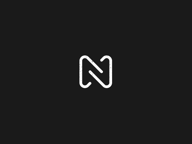 Black Letter N Logo - N mark | Logo A Go Go | Logo design, Logos, Logo design inspiration