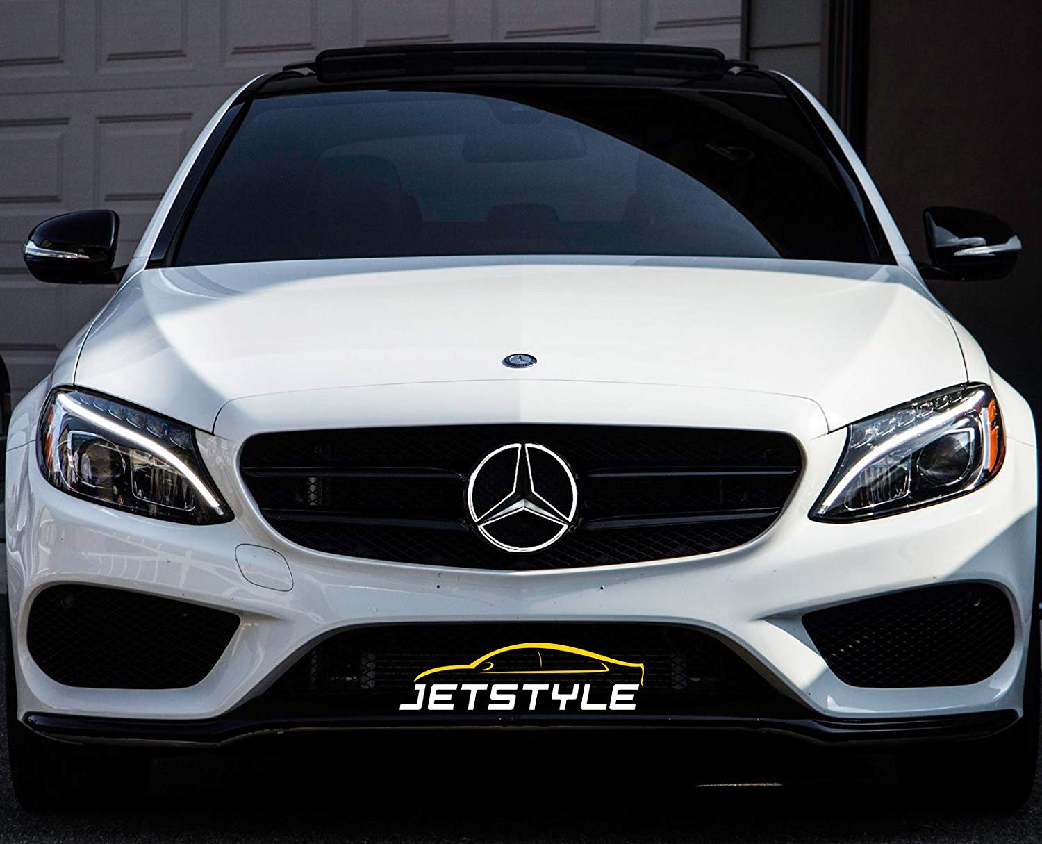 Car Grille Logo - Amazon.com: JetStyle LED Emblem for Mercedes Benz 2011-2018, Front ...
